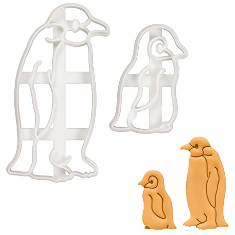 2er Set Pinguin Ausstechformen (Formen: Baby Pinguin und Kaiserpinguin), 2 Teil