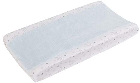 Disney Dumbo Shine Bright Little Sta Aqua, Grey & White Super Soft Wickelauflagenbezug, Aqua, Grau, Weiß