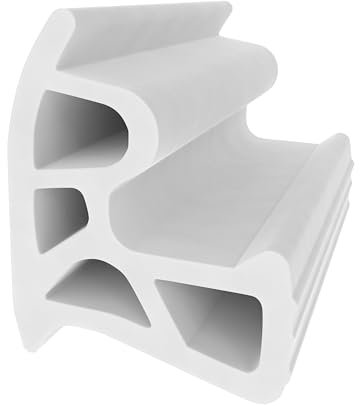 Stahlzargendichtung für seitliche Nut - Weiß - 10 Meter - 7 mm Nutbreite - Türdichtung für Stahlzargen - Schutz vor Zugluft und Lärm - Passgenau für Austausch und Sanierung