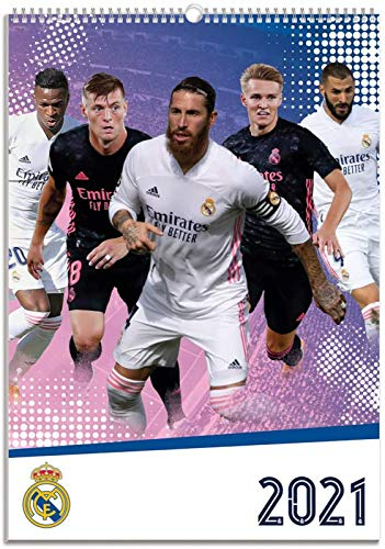 Grupo Erik Wandkalender 2021 Real Madrid Manchaft CPA321002 30 x 41