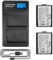 2 X LP-E10 Batterie de Rechange et LCD Chargeur Double Compatible avec Canon EOS 1100D, 1200D, 1300D, EOS Rebel T3, T5, T6，Kiss X50, Kiss X70 Digital SLR Camera