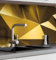 MyMaxxi Küchenrückwand Folie selbstklebend matt Versteift - einfache Montage ohne Bohren - Motiv Gold-Polygone - 60cm hoch - Spritzschutz Küche Klebefolie - Elegant Kunstwerk 280 x 60 cm