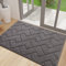 Biscpro Fußmatte Grau 60x90cm Innen und Außen, Waschbar Fussmatte, Wasserdicht Türmatte, Rutschfester Schmutzfänger Teppich für Eingang, Haustür, Patio, Flur, Garten