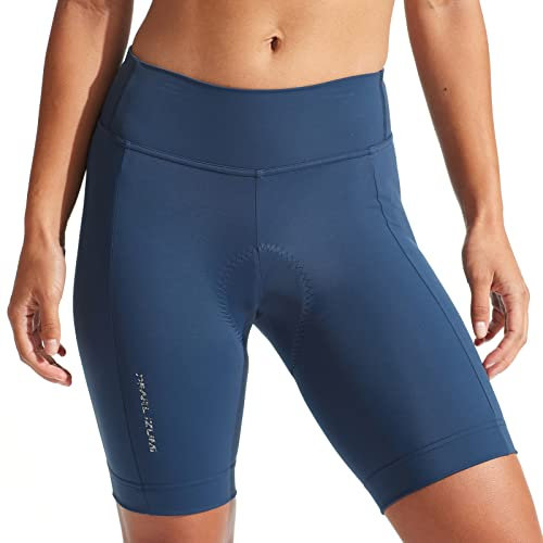 PEARL iZUMi Quest Radlerhose für Damen, 21,6 cm, gepolstert, atmungsaktiv, mit reflektierendem Stoff, Marineblau (2022), 3X-Groß