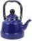Cabilock Bollitore smaltato vintage, bollitore smaltato, teiera, caffettiera smaltata con manico resistente al calore, per cucina, casa, caffetteria, campeggio, fornello a gas, 1.1 l, blu scuro