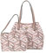 GUESS Women Vikky Tote Bag, Logo Rose pâle, Taille Unique