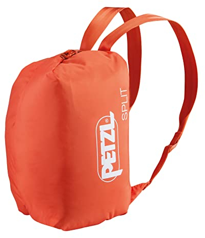 PETZL - Rope Bag SPLIT - Unisex, Red/Orange, 8 to 25 Liters