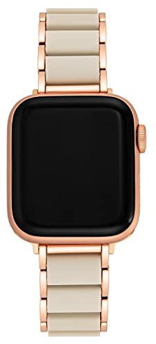 ANNE KLEIN Rubberized Fashion Bracelet for Apple Watch, Secure, Adjustable, Apple Watch Replacement Band, Fits Most Wrists