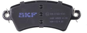 SKF Scheibenbremse Bremsbelag VKBP 80525-4er Set - Position Vorderachse Höhe 77 mm Länge 170 mm Breite 81 mm Dicke 17,5 mm - OE Qualität