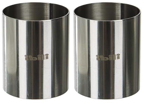 Ibili Clasica Dessertring, Tortenring, Kuchenring, rund, 4,5 cm Höhe, 4 cm Durchmesser, 1 Stück (Packung mit 2)