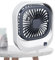 Ventilador personal para escritorio, ventilador de escritorio pequeño | Ventilador de escritorio recargable USB cuadrado - ventilador cuadrado ajustable para escritorio, trabajo, verano y