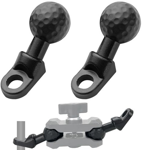 Angled Bolt Head Adapter,Universal Ball Ram Mount Base,10mm Mounting Hole, Aluminum Alloy Rear View Mirror Ball Adapter for Phone Mount Bracket