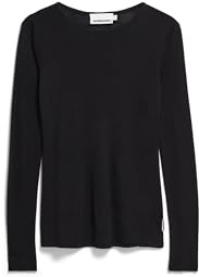 ARMEDANGELS Damen Longsleeve Slim Fit aus Bio-Woll Mix MAIAA Fitted