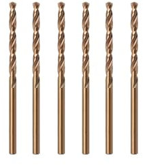 Misuyue 8% Cobalt Drill Bits, Metal Drill Bit Set 1mm, 6pcs HSS M42 Carbide Twist Drill Bit for Metal Stainless Hard Steel Aluminum, Wood Drill Bits