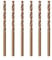 Misuyue 8% Cobalt Drill Bits, Metal Drill Bit Set 1mm, 6pcs HSS M42 Carbide Twist Drill Bit for Metal Stainless Hard Steel Aluminum, Wood Drill Bits