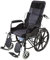 Fauteuil roulant inclinable complet pour adultes – Chaise percée inclinable à dossier haut – Chaise roulante mobile pliable et confortable pour le déplacement