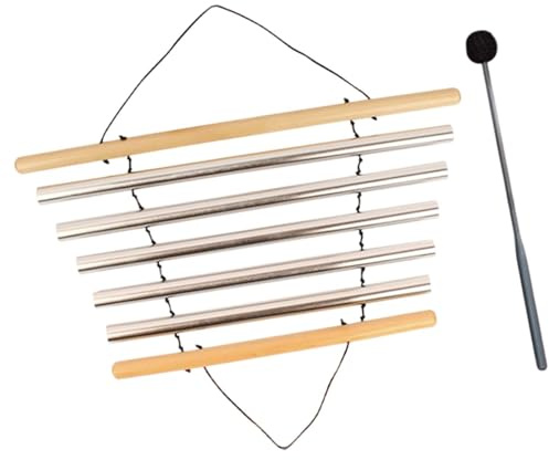 CoudarTitie Meditations Chime, Meditationsschalenklang, Musikinstrumente, Röhren Chime mit Schlägel für Home Office, 5 Töne