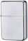 CHAMP Briquet à Essence Satin, Briquet Tempête Chrome Brossé, Haute Qualité, Compact (5,8 x 4 x 1,3 cm), Rechargeable, Briquet Coupe-Vent, Compatible Carburant Zippo, Gris, 40400344
