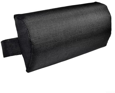 Bequemes Liegenkissen mit flexibler Halterung für die meisten Stühle geeignet (schwarz)