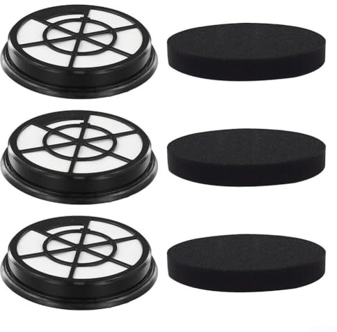 Lot de 6 filtres éponge de rechange pour aspirateurs sans sac Eureka Whirlwind compatibles avec plusieurs variantes de modèles