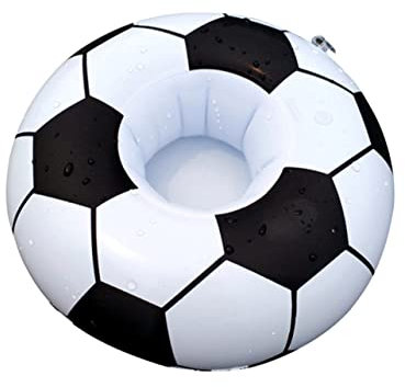 HONITANO 3pcs Inflatable Football Drink Cup Holder for Beach Party Floating Drink Holder Inflatable Cup for Football Party Decorations and Outdoor Use