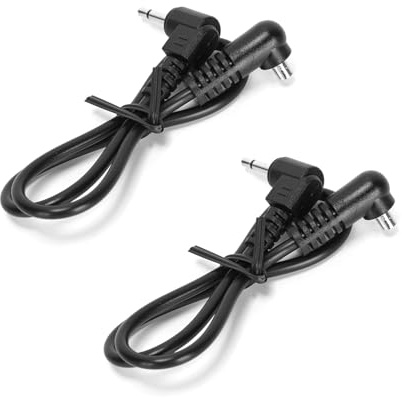 2Pcs 2.5mm Plug to Male Flash PC Sync Cord Cable for Studio Photography