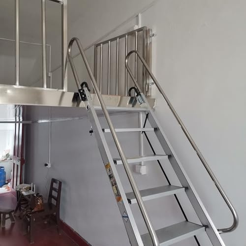 Escalera Escamoteable Escaleras de Aluminio para Uso Diario en Buhardillas, Escaleras para Literas y Camas Abuhardilladas, Escaleras de Emergencia para Ventanas y Pozos(7-Step 2.2m (7.2ft))