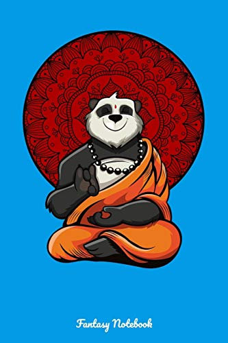 Fantasy Notebook: Panda Bear Buddha Zen Meditation Notebook
