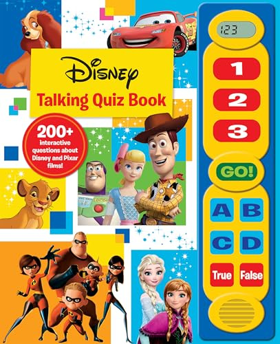 Disney Frozen, Toy Story, and More! - Talking Quiz Sound Book - Over 200 Interactive Questions on Disney and Pixar Films - PI Kids