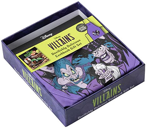 Disney Villains: Devilishly Delicious Cookbook Gift Set: Devilishly Delicious Cookbook: Includes Apron
