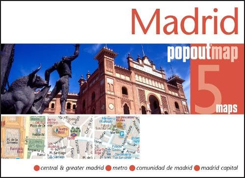 Madrid Double: Central & Greater Madrid, Metro, Comunidad de Madrid, Madrid Capital (Popout Maps)