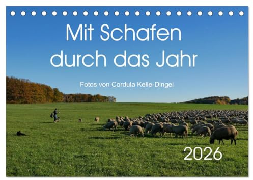 Mit Schafen durch das Jahr (Tischkalender 2026 DIN A5 quer), CALVENDO Monatskalender: Impressionen aus mehreren Jahren unterwegs mit einem Schäfer (CALVENDO Tiere)