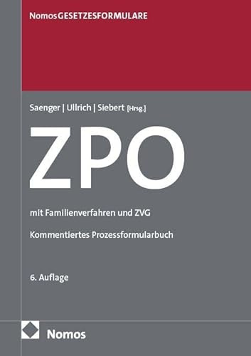Zivilprozessordnung: ZPO: mit Familienverfahren und ZVG