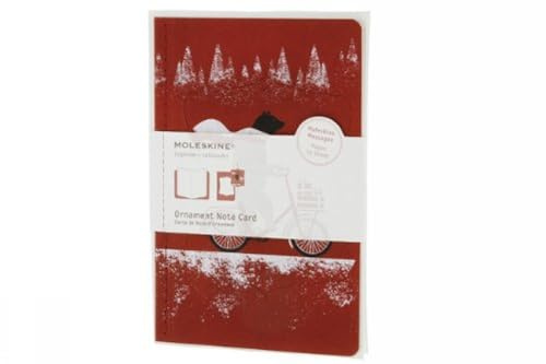 Moleskine Ornament Card Large - Cycling Bear (Moleskine Messages)
