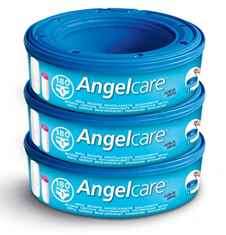 Angelcare Nachfüllkassetten für Windeleimer Comfort Plus, 3er-Pack - Original Angelcare Nachfüllkassetten für geruchsfreie Entsorgung von Windeln, Geeignet Für Angelcare Comfort Plus