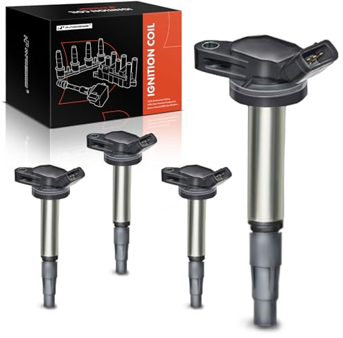 A-Premium Engine Ignition Coil Packs Compatible with Lexus CT200H 2011-2016 Toyota Corolla 2009-2017 Prius Scion IM XD 1.8L 4-PC Set