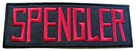 Ghostbusters Nom Badge Patch Thermocollant - Spengler, One Size