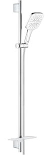 GROHE Rainshower 130 SmartActive Cube | Brausestangenset 3 Strahlarten | moon white | 26586LS0