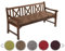 sunnypillow Bankauflage Stuhlkissen Bankkissen 120 x 60 cm Sitzkissen für Hollywoodschaukel Polsterauflage Auflage für Gartenbank viele Farben und Größen zur Auswahl Braun