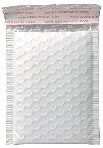 5x7 Inch White Poly Bubble Mailers Small Self-Sealing Shipping Bags 50 Pack