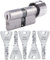 KESO 8000 Omega² Knaufzylinder 35/35K | Modularer Schließzylinder Profilzylinder mit Knauf | Aktiv-Kopierschutz | Widerstandsklasse D | Patentschutz bis 2034 | Sicherungskarte + 5 Wende-Schlüssel