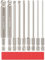 Hakkin 9 Stück 100mm Kugelkopf Schraubendreher 1/4 Sechskantschaft Ball End Hex Bitsätze S2 Legierter Stahl 1,5/2/2,5/3/4/5/6/8/10mm Sechskant Magnetischen Innensechskant Bitsatz Elektrowerkzeuge