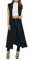 Women Open Front Maxi Full Length Boyfriend Collared Top Sleeveless Floaty Duster Jacket Coat Blazer Ladies Long Cardigan (Black, 20, Numeric_20)