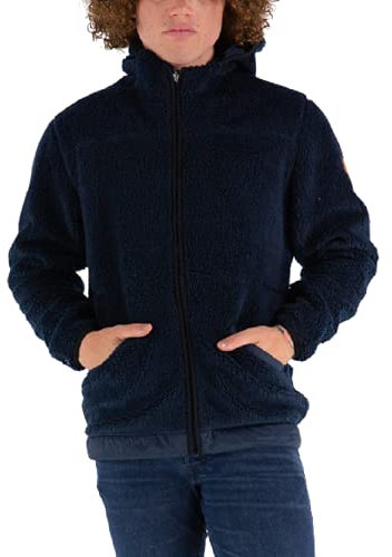 Timberland Giacca Pile Pesante Reversibile TB0A22YK (Blu, S)