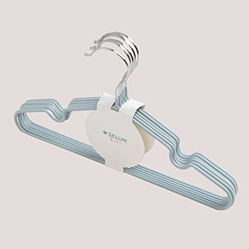 SKLUM Set mit sechs Kinderkleiderbügeln Anttal Wasserblau
