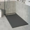 KOES - Plato de Ducha de Resina Modelo VOIGA – 80x120 – Negro RAL 9005