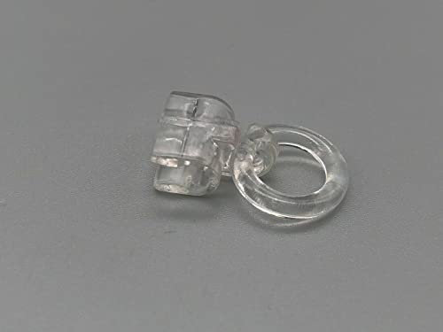 Pack of 20 13mm Clear Clip on Roman Blind Rings