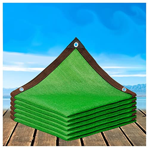 SDAFDPro 1x1m HDPE Vela de Sombra,Verde,Protección Solar, para Jardín, Terraza y Balcón Transpirable Permeable, Tasa de sombreado 95% ,Rectangular