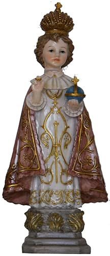 dekoprojekt Heiligenfigur Prager Jesuskind, Roter Umhang 12,6 cm