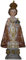 dekoprojekt Heiligenfigur Prager Jesuskind, Roter Umhang 12,6 cm